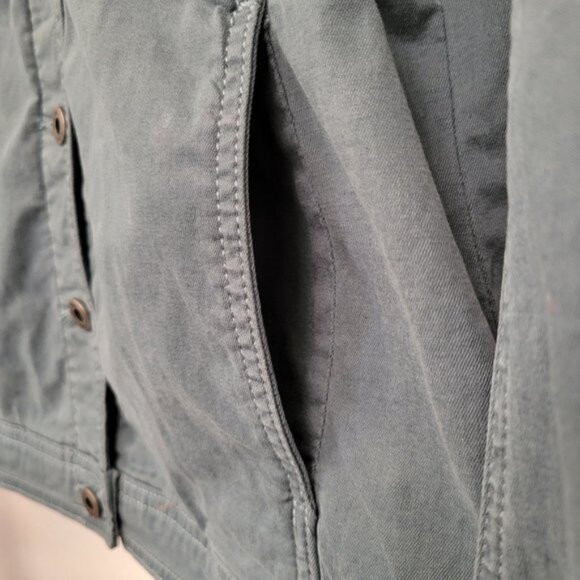 Kuhl Kultivatr Women's Twill Button Up Jacket Large Stretch Eucalyptus Blue - Picture 3 of 13